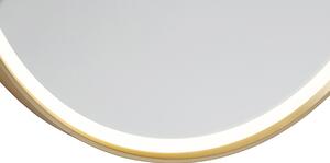 Applique moderna oro con LED IP44 con specchio - MIRAL