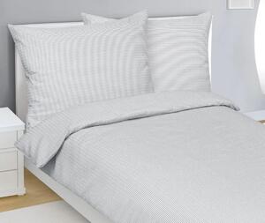 Lenzuola in crêpe - 140x220 cm. 70x90 - grigio, bianco