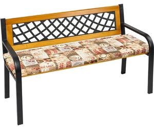 Panca liscia - 40x150 cm - Marrone,Rosso