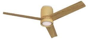 Ventilatore da soffitto LED Ceramica M beige/legno DC silenzioso - Mantra Mantra Iluminación, Ceramica M, dimmerabile, Beige, Soggiorno, Metallo, Moderno
