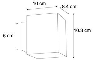 Applique moderna quadrata bianca - SOLA