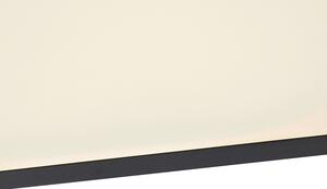 Plafoniera moderna nera con LED 120 cm - Liv