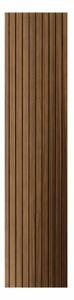 Divina Home Set 10 pz Pannello Decorativo in PVC a Listelli effetto Doghe in Legno 120x30 Rivestimento Murale Noce - DH104806