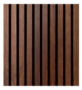 Divina Home Set 12 pz Pannello Decorativo a Listelli in Legno Doghe MDF e Feltro PET 60x60 Rivestimento Murale Fonoassorbente Noce chiaro - DH104819