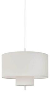 Lampada a sospensione New Works, Margin, dimmerabile, Bianco, Sala da pranzo, Tessuto / Tessile, Scandinavo