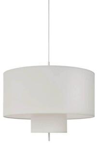 Lampada a sospensione New Works, Margin, dimmerabile, Bianco, Sala da pranzo, Tessuto / Tessile, Scandinavo