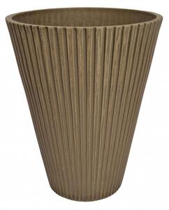 Vaso piccolo in Fibra sintetica cm 19x19x22 - GAGE - Taupe