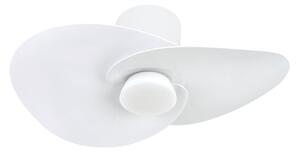 Ventilatore da soffitto LED Nenufar bianco DC silenzioso CCT - Mantra Mantra Iluminación, Nenufar, dimmerabile, Bianco, Soggiorno, Alluminio, Moderno