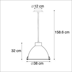 Set di 2 lampade a sospensione alluminio 38 cm dimm - ANTEROS