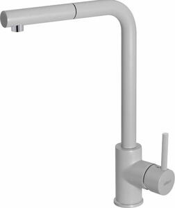 ELLECI Miscelatore Cucina con Doccetta Rubinetto Monocomando Lavello colore M79 Aluminium - MMKTRP79 Trail Plus