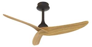 Ventilatore da soffitto Ipanema nero/legno DC silenzioso IP44 - Mantra Mantra Iluminación, Ipanema, Nero, Soggiorno, Metallo, Moderno
