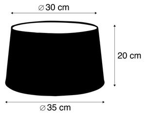Paralume lino nero 35 cm