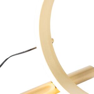 Lampada da tavolo di design in ottone con LED dimmerabile a 3 gradini - Navara
