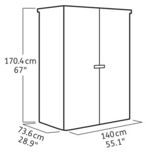 Box portattrezzi in polipropilene KETER HIGH STORE + L 140 x P 73.6 x H 170.4 cm