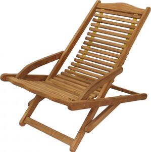 VivaGarden Sdraio da Giardino Pieghevole in Legno Dimensioni 102x65x85h cm colore Legno
