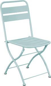 VivaGarden Sedia da Giardino Pieghevole in Acciaio Dimensioni 42x50x88h cm colore Verde - Petalo