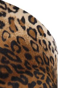Paralume velluto disegno leopardato 50/50/25 interno oro