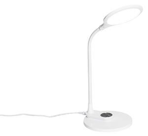 Lampada da tavolo o applique bianca LED con dimmer tattile - JONI