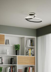 Plafoniera design Coaster LED CCT , in alluminio, nero D. 50 cm LUCE AMBIENTE DESIGN