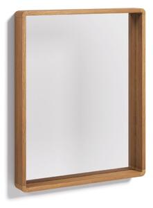 Specchio Kuveni in legno massiccio di teca 80 x 65 cm