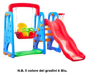 Castello 3 in 1 Canestro, Scivolo e Altalena Kids Joy Baby Park