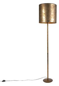 Lampada da terra oro bronzo antico 40 cm - SIMPLO
