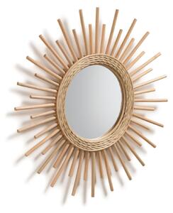 Specchio Marelli in rattan naturale Ø 60 cm
