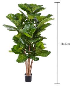 Ficus Lyrata Artificiale Altezza 180 cm Verde