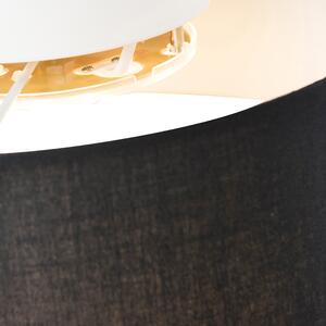 Lampada da soffitto nera 30 cm con LED - Drum LED