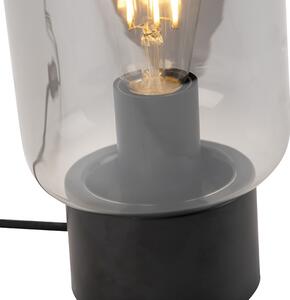 Lampada da tavolo design nero vetro fumé - BLISS Cute