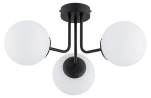 Lampada da soffitto PIERO bianco e nero 3xE14x10W in vetro, dimensioni: 25x45x45 cm, IP20, Alfa