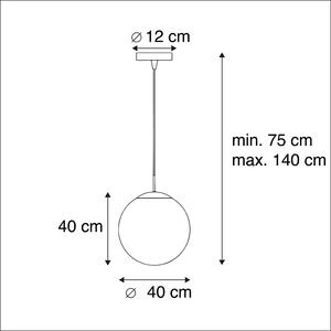 Lampada a sospensione vetro opale 40 cm - BALL 40