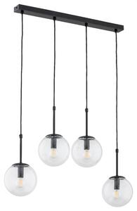 Lampada a sospensione SEBIA nera 4xE14x10W in metallo, dimensioni: 90x65x15 cm, IP20, Alfa