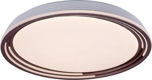 Rabalux 3750 Lampada da soffitto Valter, 36 W, 3000 K, 2250 lm, marrone-bianco, rotonda, luce bianca calda, dimmerabile, ø 515 mm