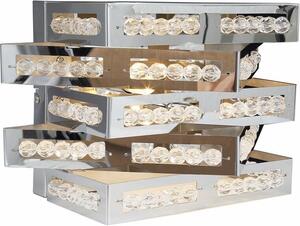 Applique Marcella argento 2xG9x33W in metallo, dimensioni: 20x40x16 cm, IP20, Reality