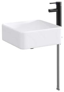 Lavabo da bagno Nero Opaco 49 x 37 x 14 cm Metallo