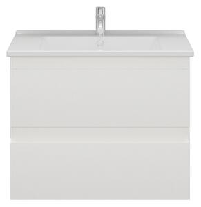 Mobile bagno sospeso 65 cm colore bianco opaco | LAC-EOLO-65 - KAMALU