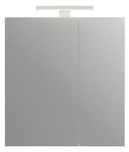 Specchio bagno contenitore 65 cm colore bianco opaco | LAC-EOLO-65 - KAMALU