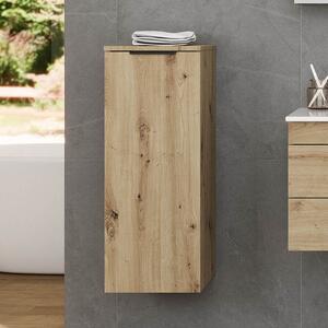 Kamalu pensile bagno sospeso 85 cm in rovere naturale | lac-efesto-80