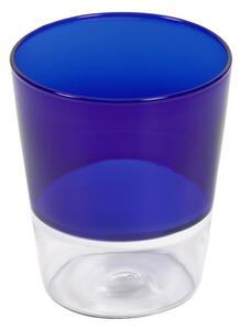 Bicchiere Diara vetro trasparente e blu