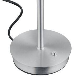 HELL Lampada da tavolo Abby, dimmerabile, Alluminio / Grigio / Zincato, Soggiorno / Sala da pranzo, Metallo, Moderno, Lampada da tavolo