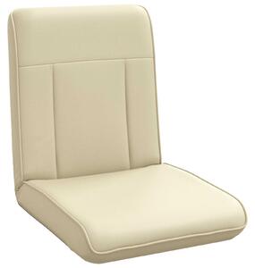 VidaXL Poltrona reclinabile in Pelle finta color crema