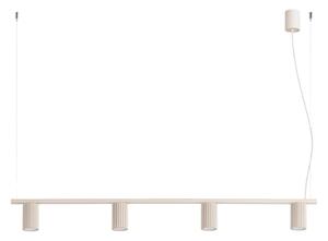 Sollux SL.2713 - Lampadario sospeso su cavo KARBON 4xGU10/10W/230V crema