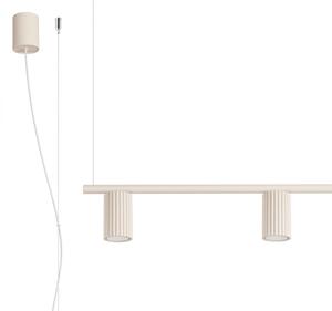 Sollux SL.2713 - Lampadario sospeso su cavo KARBON 4xGU10/10W/230V crema