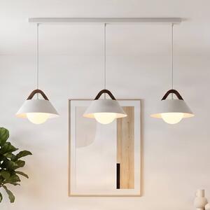 Lampada a sospensione Funda Luminex, dimmerabile, Bianco / Opale, Soggiorno / Sala da pranzo, Metallo, Scandinavo, Lampada a sospensione