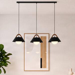 Lampada a sospensione Funda Luminex, dimmerabile, Nero, Soggiorno / Sala da pranzo, Metallo, Scandinavo, Lampada a sospensione