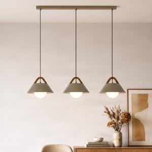 Lampada a sospensione Funda Luminex, dimmerabile, Crema / Ambra, Soggiorno / Sala da pranzo, Metallo, Scandinavo, Lampada a sospensione