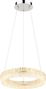 Lampada a sospensione a LED, cromata, telecomando, CCT, H 120 cm