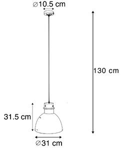 Lampada a sospensione grigia 30cm incl lampadina smart E27 A60 - DORY