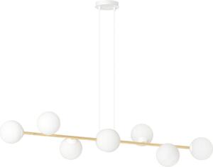 Lampadario da tavolo Emibig 8xE14 10W GRAVITY 8 bianco-oro 1242/8